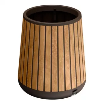 KETER vaso Deco Conic Planter Venetian Brown