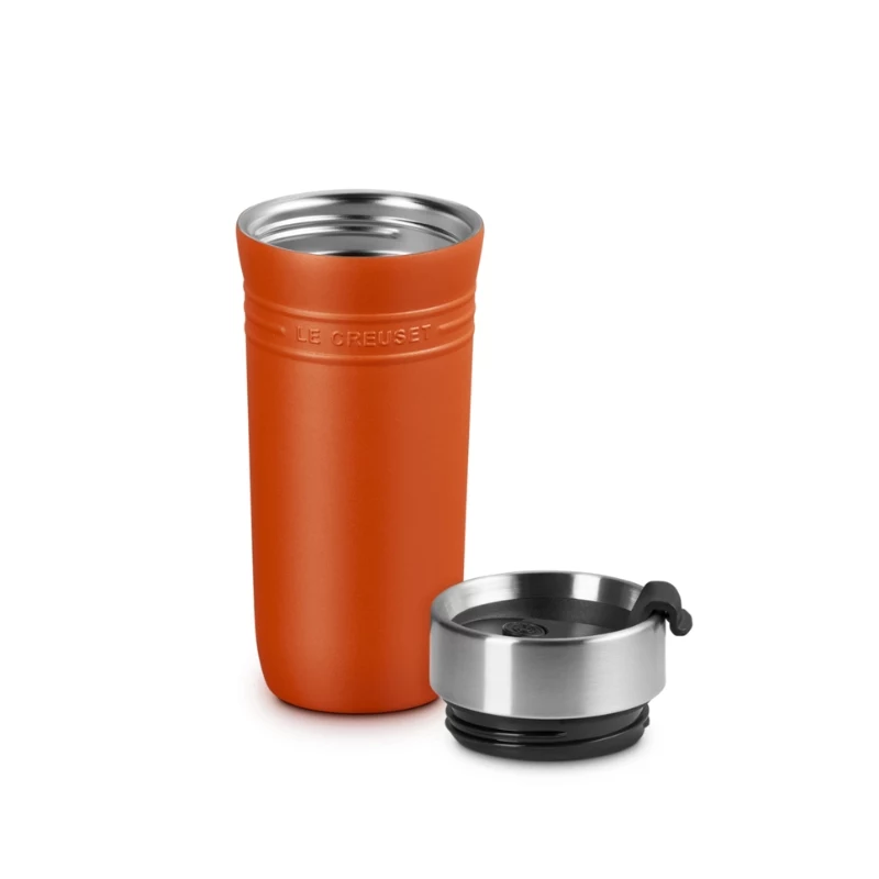 LE CREUSET tazza termica ON THE GO 350 ml arancione