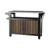 KETER tavolo da grill Deco Unity XL 207L tonalità noce