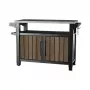 KETER tavolo da grill Deco Unity XL 207L tonalità noce