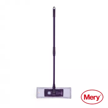 MERY mocio in microfibra 45 cm con manico in metallo 140 cm