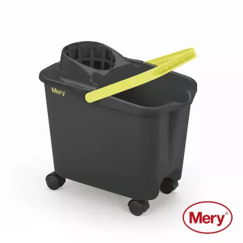 MERY secchio 14L con ruote a incastro grigio