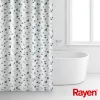 RAYEN Tenda doccia 180x200cm bianco/blu, poliestere