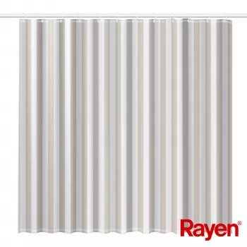 RAYEN Tenda doccia 180x200cm bianco/beige, PEVA