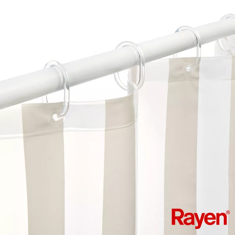 RAYEN Tenda doccia 180x200cm bianco/beige, PEVA