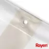 RAYEN Tenda doccia 180x200cm bianco/beige, PEVA