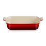 LE CREUSET Piastra rettangolare Heritage gres 32x24cm / 4L rosso