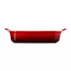 LE CREUSET Piastra rettangolare Heritage gres 32x24cm / 4L rosso