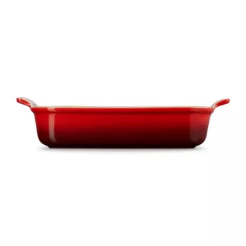 LE CREUSET Piastra rettangolare Heritage gres 32x24cm / 4L rosso