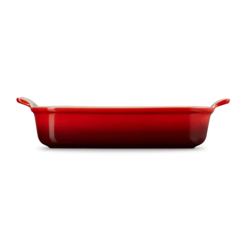 LE CREUSET Piastra rettangolare Heritage gres 32x24cm / 4L rosso