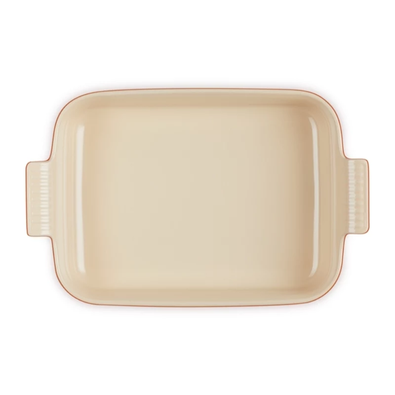 LE CREUSET Piastra rettangolare Heritage gres 32x24cm / 4L rosso