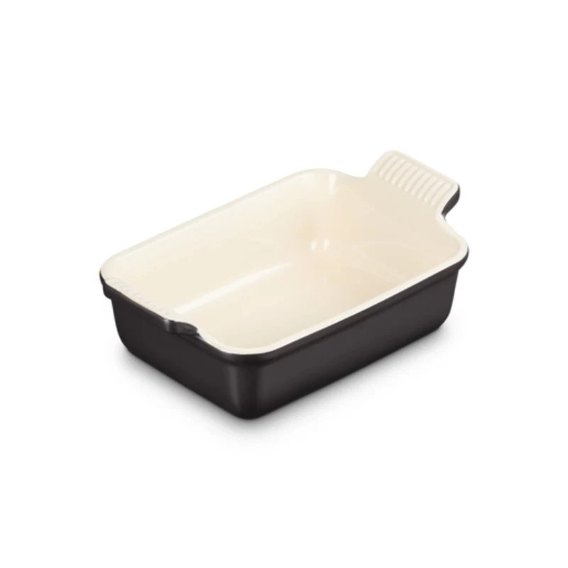 Le Creuset Piastra rettangolare Heritage gres 19x14cm / 1,1L nero