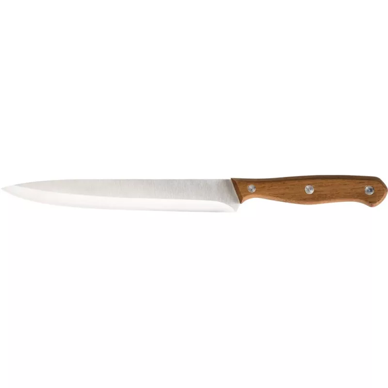 LAMART LT2080 Set portacoltelli in legno di acacia, 5 coltelli in acciaio inox