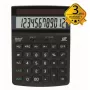 REBELL RE-ECO 450 BX calcolatrice da tavolo, LCD 12 cifre, Dual Power, plastica riciclata, nero