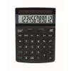 REBELL RE-ECO 450 BX calcolatrice da tavolo, LCD 12 cifre, Dual Power, plastica riciclata, nero