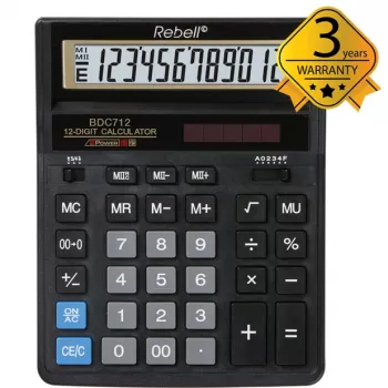 Calcolatrice da tavolo Rebell BDC712GL