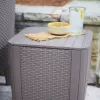 KETER tavolo da giardino/contenitore Luzon Flat Wicker beige