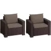 KETER sedie da giardino 2 pz. California marrone