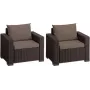 KETER sedie da giardino 2 pz. California marrone