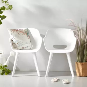KETER sedie da giardino 2 pz. Akola bianco