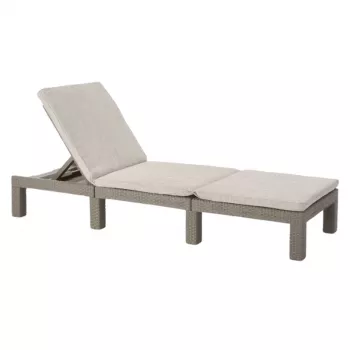 KETER lettino prendisole Jaipur con cuscino beige