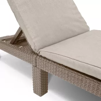 KETER lettino prendisole Jaipur con cuscino beige