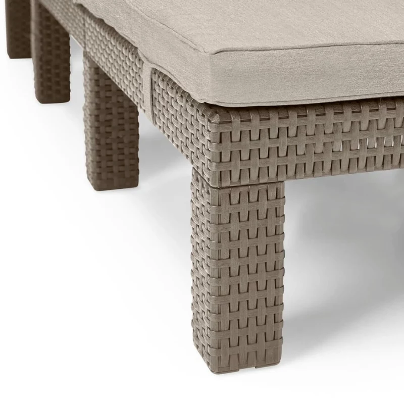 KETER lettino prendisole Jaipur con cuscino beige