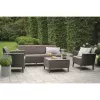 KETER set da giardino Salemo set 3 posti beige