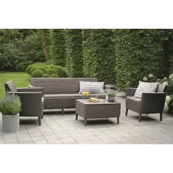 KETER set da giardino Salemo set 3 posti beige