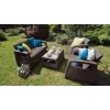KETER Corfu Love Seat Max divano da giardino tre posti marrone