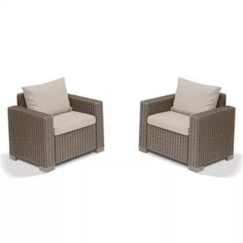 KETER sedie da giardino 2 pz. California beige