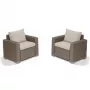 KETER sedie da giardino 2 pz. California beige