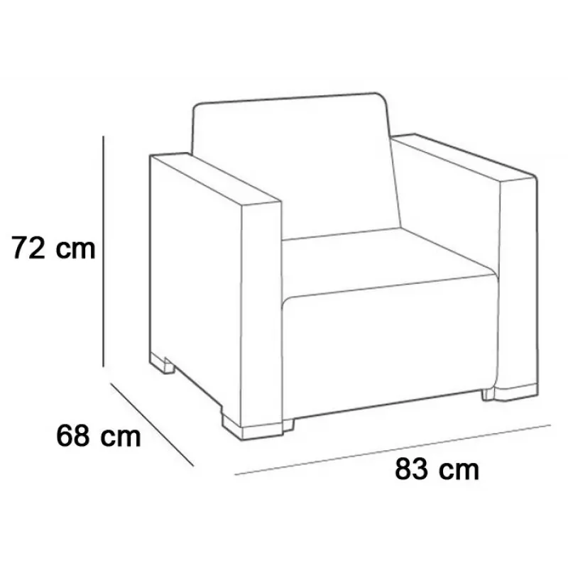 KETER sedie da giardino 2 pz. California beige