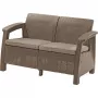 KETER divano da giardino doppio Corfu Love Seat beige
