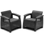 KETER sedie da giardino Corfu Duo Set grigio