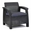KETER sedie da giardino Corfu Duo Set grigio