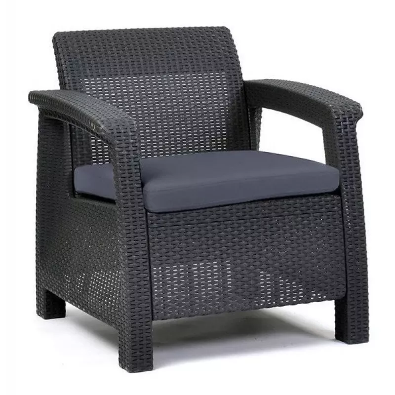 KETER sedie da giardino Corfu Duo Set grigio