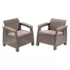 KETER sedie da giardino Corfu Duo Set beige