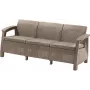 KETER Corfu Love Seat Max divano da giardino tre posti beige