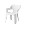 Keter Bilbao sedia da giardino con schienale basso bianco 29213634400
