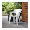 Keter Bilbao sedia da giardino con schienale basso bianco 29213634400