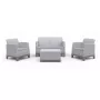 KETER set arredi da giardino Scandi Forma set 2 posti grigio chiaro/grigio acciaio scuro