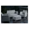 KETER set arredi da giardino Scandi Forma set 2 posti grigio chiaro/grigio acciaio scuro