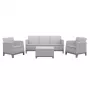 KETER set arredi da giardino Scandi Forma set 3 posti grigio chiaro/grigio acciaio scuro