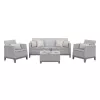 KETER set arredi da giardino Scandi Forma set 3 posti grigio chiaro/grigio acciaio scuro
