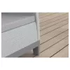 KETER set arredi da giardino Scandi Forma set da balcone grigio chiaro/grigio acciaio scuro