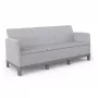 KETER divano da giardino due posti Scandi Form divano 3 posti grigio chiaro/grigio acciaio scuro