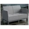 KETER divano da giardino due posti Scandi Form divano 2 posti grigio chiaro/grigio acciaio scuro
