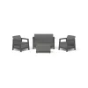 KETER set arredi da giardino Scandi Linea set 2 posti grigio