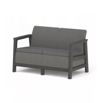 KETER divano da giardino due posti Scandi Linea divano 2 posti grigio